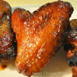 Martha's Spicy Sweet Chicken Wings recipe