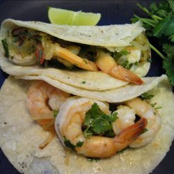 Garlicky Shrimp-Cilantro Tacos (Tacos De Camarones Al Mojo De Aj recipe