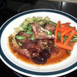 Red Wine-Braised Chicken With Couscous recipe