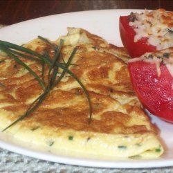 Chive Omelette With Gruyere and Canadian Bacon recipe