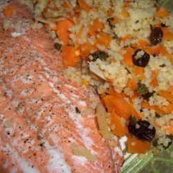 Baked Salmon With Couscous Pilaf recipe