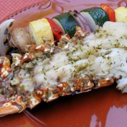 Grilled Garlic Tarragon  Lobster Tails recipe