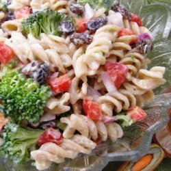 Broccoli, Raisin, Pasta Salad recipe