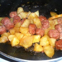Smoked Sausage and Apples recipe