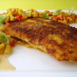Southern-Cornmeal Crusted Catfish With Crunchy Corn Relish recipe