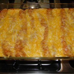 Cottage Cheese Cheddar Enchiladas With Taco Sauce recipe