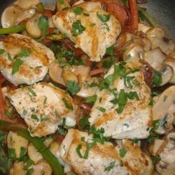 Chicken Bell Peppers Onions and Mushrooms With Marsala recipe