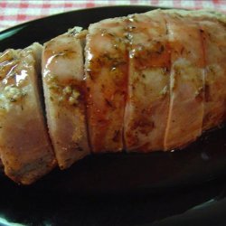 Juicy Herbed Pork Loin With Currant Sauce recipe