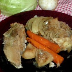 Crock Pot Country Ribs With Apples and Sauerkraut recipe