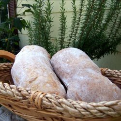 Ciabatta  With Hints of Rosemary / Bread Machine recipe