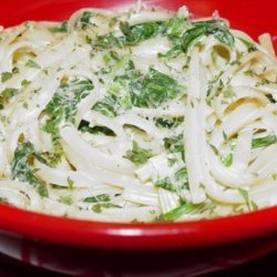 Linguini With Creamy Spinach recipe