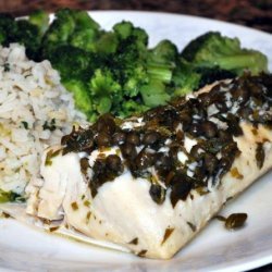 15 Minute Baked Halibut With Herbs recipe