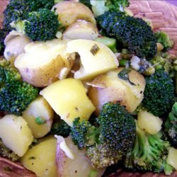 Hot Potato and Broccoli Salad recipe