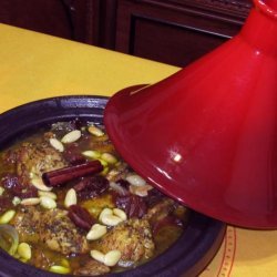 Chicken Tagine With Apricots and Almonds recipe