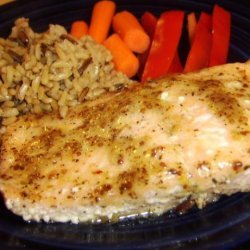 Delicious and Simple Baked Salmon With  fancy  Sauce recipe