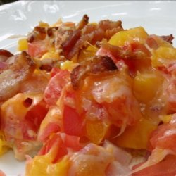 Tomato Bacon Squares recipe