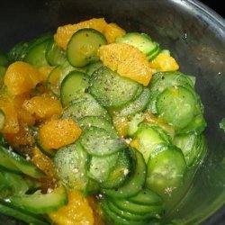 Sweet Cucumber and Mandarin Orange Salad recipe