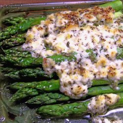 Asparagus With Basil-Parmesan Butter recipe