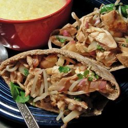 Asian Chicken Pitas recipe