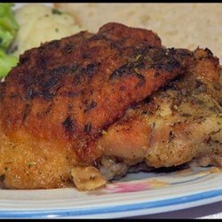 Crusty Herb Fried Chicken (Baked) recipe