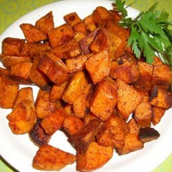 Spicy Chipotle-Cinnamon Roasted Sweet Potatoes recipe