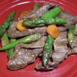 Beef With Fresh Asparagus recipe