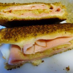 Grilled Ham, Pineapple and Swiss Sandwich recipe