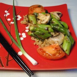 Stir-Fried Asparagus and Tomatoes recipe