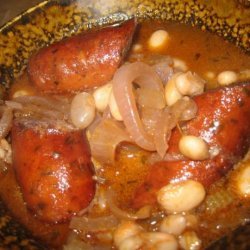 Hearty Sausage, Bean and Red Wine Casserole recipe