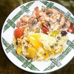 Shazam! Shrimp With Mediterranean Orzo recipe