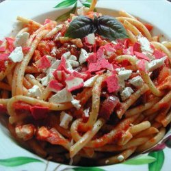 Bucatini Amatriciana With Ricotta Salata recipe