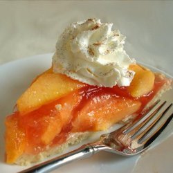 Fresh Peach Pie (No Bake) With Oil Pastry Crust recipe