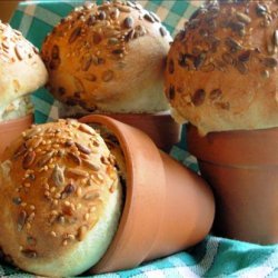 Rustic Flower Pot Bread Loaves or Bread  Rolls recipe