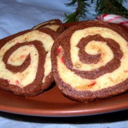 Chocolate Peppermint Pinwheel Cookies recipe