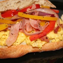Italian Peppers and Egg Sandwiches recipe