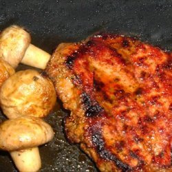 Grilled Maple Chipotle Pork Chops on Smoked Gouda Grits recipe