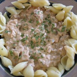 Thick and Creamy One Pot Beef Stroganoff recipe