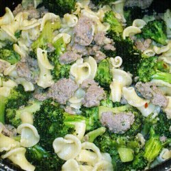 Cavatelli With Broccoli and Sausage recipe