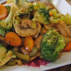 Oriental Stir Fry Vegetables With Oyster Sauce recipe