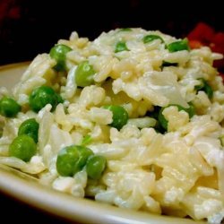 Creamy Austrian Rice With Peas and Onions (Quick) recipe