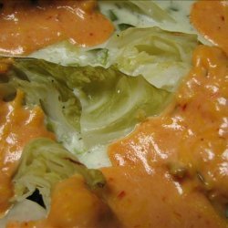 Cabbage Wedges With Cheese Sauce recipe