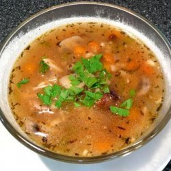 Chicken, Barley and Mushroom Soup - 4 Ww Pts. recipe