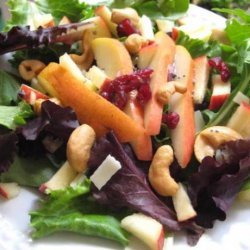 Cashew Salad With Apples & Pears recipe