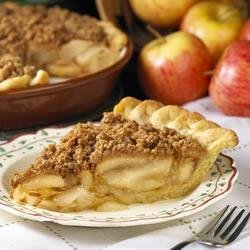 Peanut Crumb Apple Pie recipe