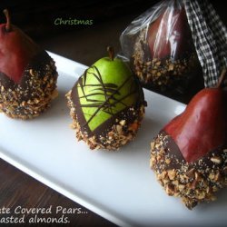 Pears Covered with Chocolate recipe