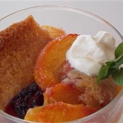 Peach and Blackberry Cobbler recipe