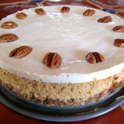 Pumpkin Cheesecake with Sour Cream Topping recipe