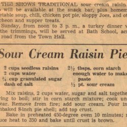 Easy Sour Cream Raisin Pie recipe