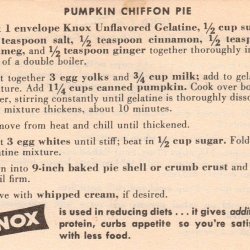 Pumpkin Chiffon Pie IV recipe