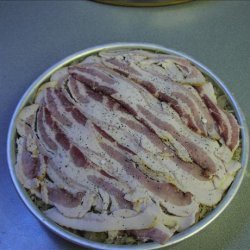 Un-Layered Bratwurst & Sauerkraut Bacon-Bake recipe